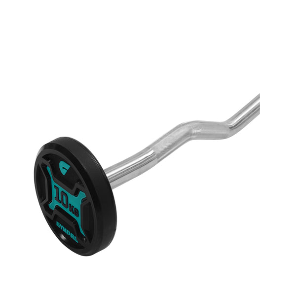 Gympro EZ Curl Bar with Fixed Plate