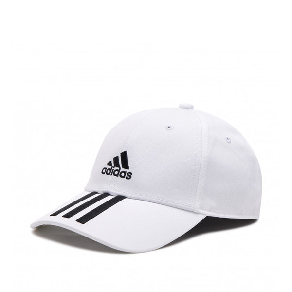 Twill Toby\'s Black Sports Cap adidas Baseball - White 3-Stripes
