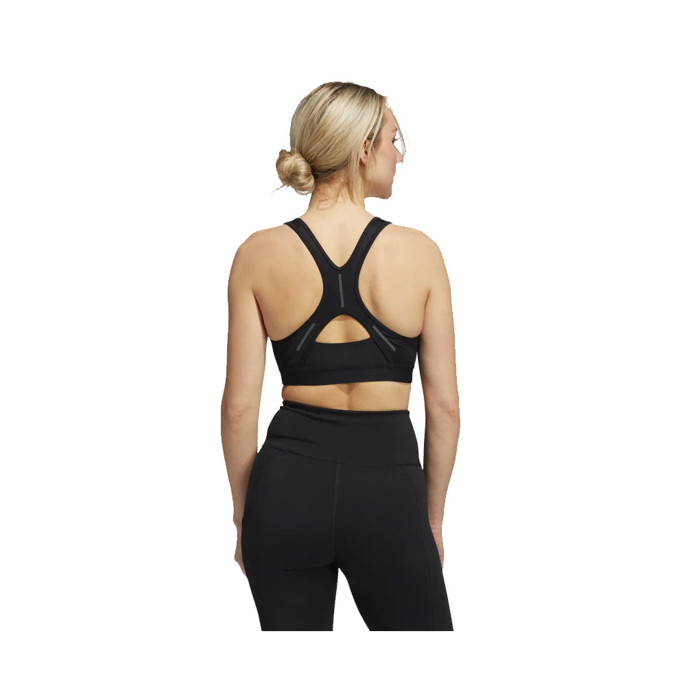 adidas Women's Believe This Medium-Support Reflective Bra Black