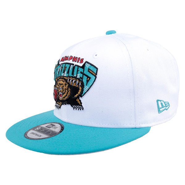 New Era Memphis Grizzlies 950 White Teal Hardwood Classic Nights Cap