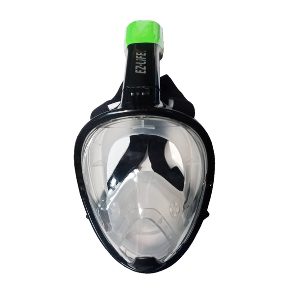 EZ Life Full Face Snorkeling Black/Green Mask
