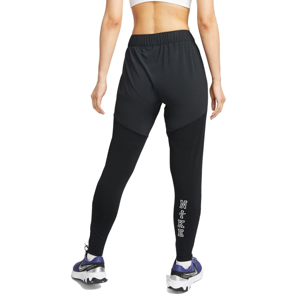 Nike Women's Dri-FIT Running Pants Black White Reflective Silver - Toby's  Sports
