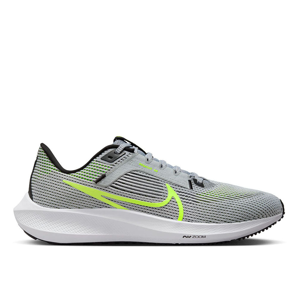 Nike Men's Pegasus 40 Road Running Shoes University Wolf Grey Volt ...